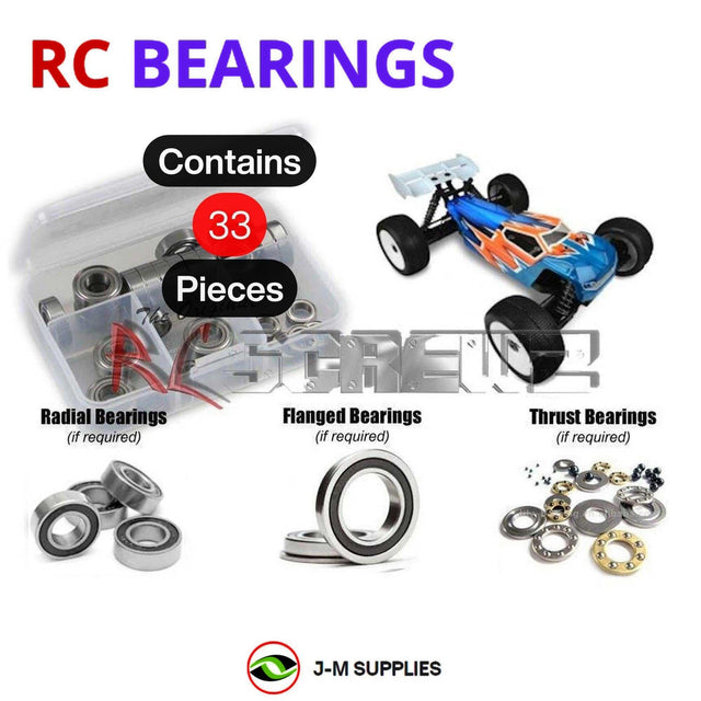 RCScrewZ Rubber Shielded Bearing Kit tek005r for Tekno RC ET48 1/8 Electric 4WD Competition Truggy (#TKR5600) | SET