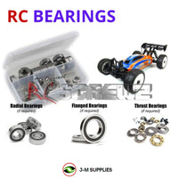 Representative image of an RCScrewZ rubber-sealed bearing kit for Tekno EB48.2 1/8 Electric 4WD Buggy (TKR5002); exact bearing sizes and quantities vary by RC model.