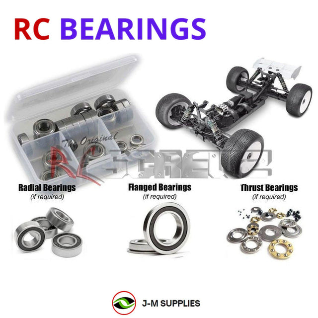RCScrewZ Rubber Shielded Bearing Kit tek011r for Tekno RC ET48.3 1/8 Electric 4WD Competition Truggy (#TKR5602) | SET