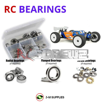 J-M SUPPLIES RC Parts Store - RCScrewZ Rubber Shielded Bearing Kit tek026r for Tekno RC NT48 2.0 1/8 Nitro 4WD Competition Truggy (#TKR9400) | SET
