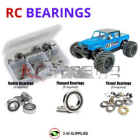 Representative image of an RCScrewZ rubber-sealed bearing kit for Tekno MT410 2.0 1/10 Electric 4WD MT (TKR9501); exact bearing sizes and quantities vary by RC model.
