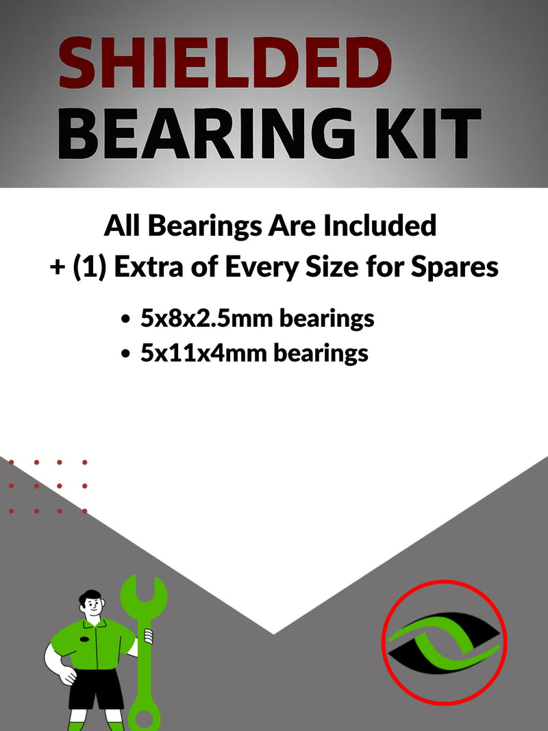 Upgrade Your RC Car with Rubber Shielded Bearings for Traxxas Nitro Stampede 2.5 | tra007r - High Performance Upgrade | Durable & Reliable - by J-M SUPPLIES