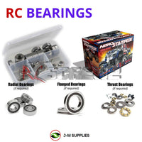 Representative image of an RCScrewZ rubber-sealed bearing kit for Traxxas Nitro Stampede 1/10 Nitro 2WD MT (4109); exact bearing sizes and quantities vary by RC model.