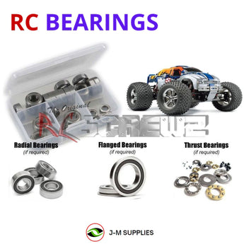 Representative image of an RCScrewZ rubber-sealed bearing kit for Traxxas S-Maxx 2.5 SportMaxx 1/10 Nitro 2WD ST (5109, 5110); exact bearing sizes and quantities vary by RC model.