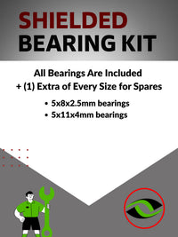 Upgrade Your RC Car with Rubber Shielded Bearings for Traxxas Nitro 4-Tec 3.3 4809 | tra019r - High Performance Upgrade | Durable & Reliable - by J-M SUPPLIES