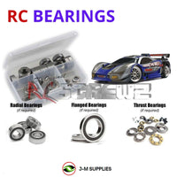 Representative image of an RCScrewZ rubber-sealed bearing kit for Traxxas Nitro 4-Tec 3.3 1/10 Nitro 4WD Touring Car (4809); exact bearing sizes and quantities vary by RC model.