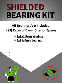Upgrade Your RC Car with Rubber Shielded Bearings for Traxxas Bandit XL-5 Buggy | tra022r - High Performance Upgrade | Durable & Reliable - by J-M SUPPLIES