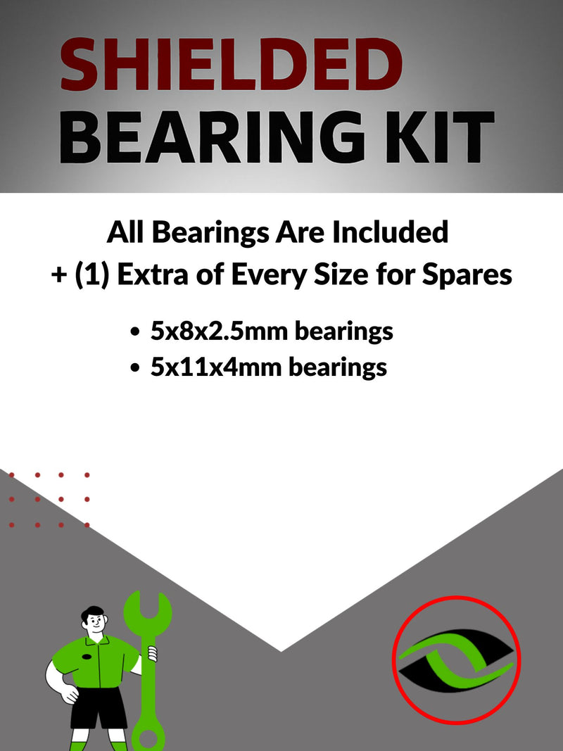 Upgrade Your RC Car with Rubber Shielded Bearings for Traxxas Bandit XL-5 Buggy | tra022r - High Performance Upgrade | Durable & Reliable - by J-M SUPPLIES