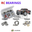 Representative image of an RCScrewZ rubber-sealed bearing kit for Traxxas Slayer C.O.R.R. 1/10 Nitro 4WD SCT (5907, 5908); exact bearing sizes and quantities vary by RC model.