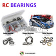 Representative image of an RCScrewZ rubber-sealed bearing kit for Traxxas 1/16 Rally VXL Electric 4WD Rally Car (7307); exact bearing sizes and quantities vary by RC model.