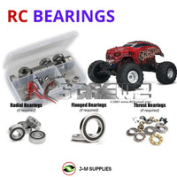 Representative image of an RCScrewZ rubber-sealed bearing kit for Traxxas Craniac 1/10 Electric 2WD Monster Truck (36094-1); exact bearing sizes and quantities vary by RC model.