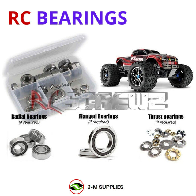 RCScrewZ Rubber Shielded Bearing Kit tra062r for Traxxas E-Maxx TSM Edition 1/10 Electric 4WD Monster Truck (39087-3) | SET