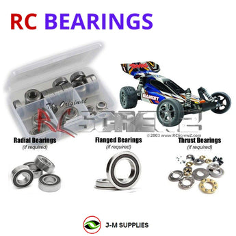J-M SUPPLIES RC Parts Store - RCScrewZ Rubber Shielded Bearing Kit tra064r for Traxxas Bandit VXL TSM #24076-3 RC Car | SET