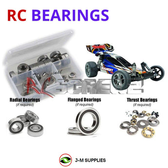 J-M SUPPLIES RC Parts Store - RCScrewZ Rubber Shielded Bearing Kit tra064r for Traxxas Bandit VXL TSM Edition 1/10 Electric 2WD Off-Road Buggy (24076-3) | UPG