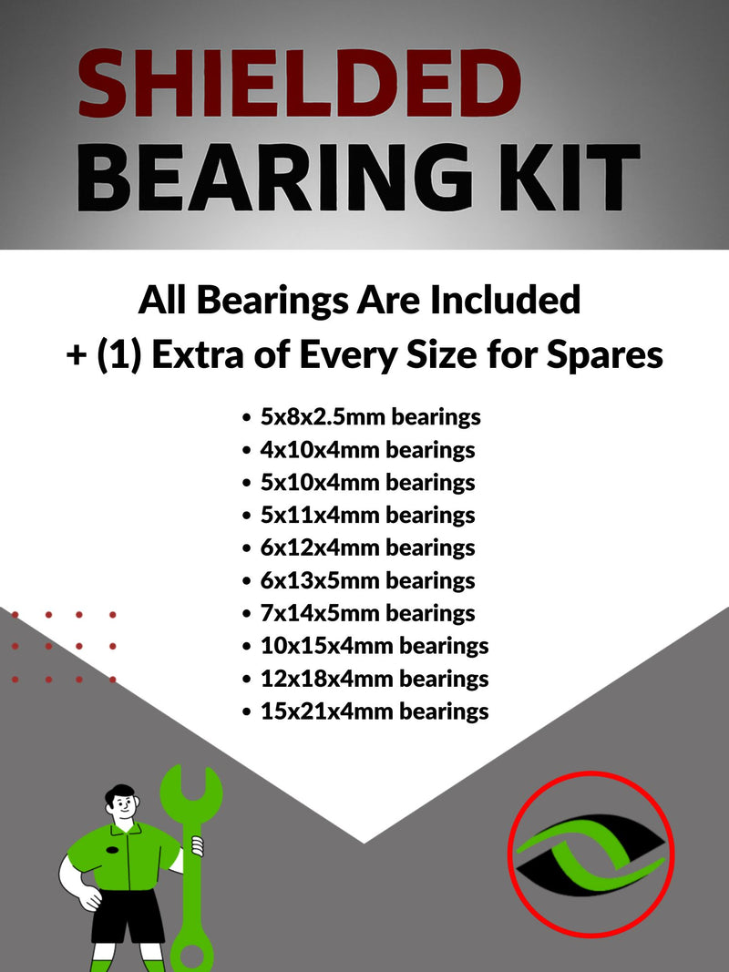Upgrade Your RC Car with Rubber Shielded Bearings for Traxxas TRX-4 Defender 4WD | tra081r - High Performance Upgrade | Durable & Reliable - by J-M SUPPLIES