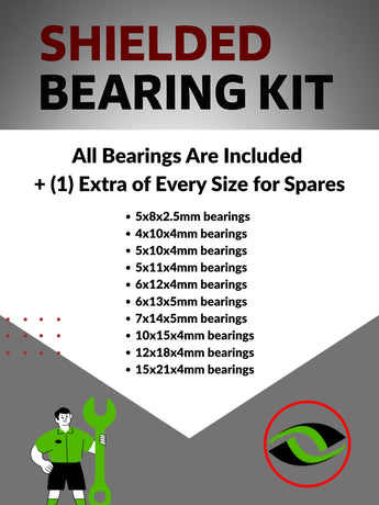J-M SUPPLIES RC Parts Store - RCScrewZ Rubber Shielded Bearing Kit tra081r for Traxxas TRX-4 Land Rover Defender 1/10 Electric 4WD Trail Truck (82056-4) | RCX