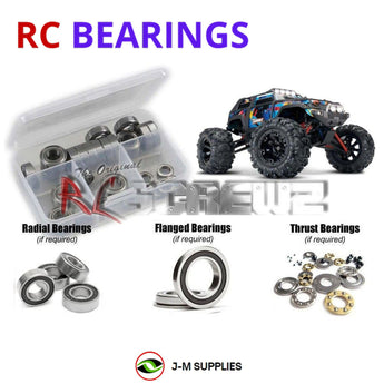 Representative image of an RCScrewZ rubber-sealed bearing kit for Traxxas Summit Extreme 1/16 Electric 4WD MT (72054-1); exact bearing sizes and quantities vary by RC model.
