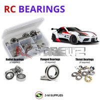 Representative image of an RCScrewZ rubber-sealed bearing kit for Traxxas 4-Tec 3.0 Supra GT4 1/10 AWD Car (93064-4); exact bearing sizes and quantities vary by RC model.