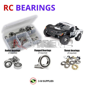 Representative image of an RCScrewZ rubber-sealed bearing kit for Traxxas Slash 4X4 VXL 1/10 4WD SCT (68086-4); exact bearing sizes and quantities vary by RC model.