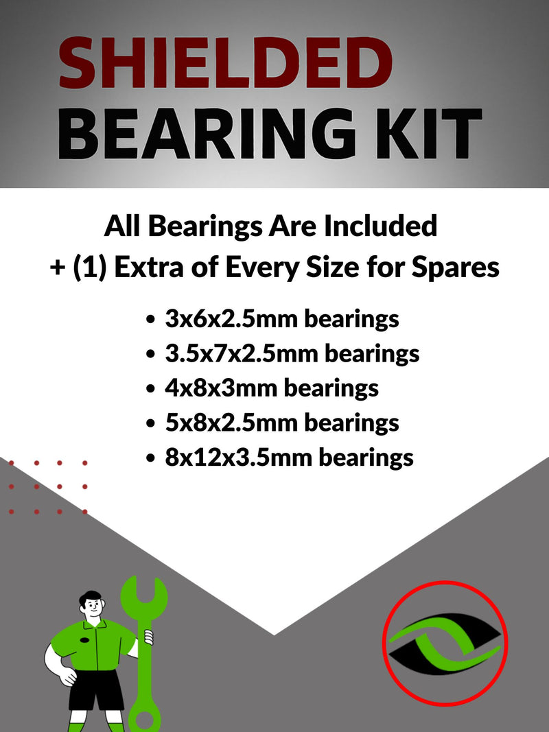 Upgrade Your RC Car with Rubber Shielded Bearings for Traxxas TRX-4M Defender 4WD | tra105r - High Performance Upgrade | Durable & Reliable - by J-M SUPPLIES