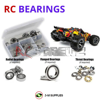 J-M SUPPLIES - RCScrewZ Rubber Shielded Bearing Kit tra115r for Traxxas Rustler BL-2S #67164-4 RC Car | PRO - tra115r