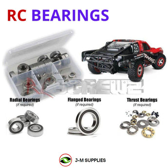 J-M SUPPLIES RC Parts Store - RCScrewZ Rubber Shielded Bearing Kit tra121r for Traxxas Slash VXL 272R 1/10 Electric 2WD Short Course Truck (58076-74) | UPG