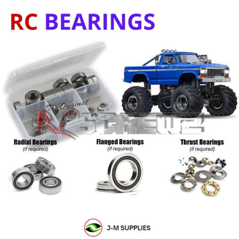 J-M SUPPLIES RC Parts Store - RCScrewZ Rubber Shielded Bearing Kit tra124r for Traxxas TRX-4MT Ford F-150 1/18 Electric 4WD Monster Truck (98044-1) | UPG