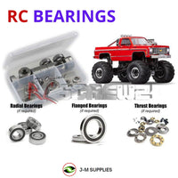 Representative image of an RCScrewZ rubber-sealed bearing kit for Traxxas TRX-4MT Chevrolet K10 1/18 4WD MT (98064-1); exact bearing sizes and quantities vary by RC model.