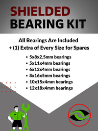Upgrade Your RC Car with Rubber Shielded Bearings for Traxxas Slash 4X4 Ultimate | tra159r - High Performance Upgrade | Durable & Reliable - by J-M SUPPLIES
