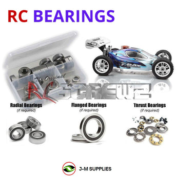 J-M SUPPLIES RC Parts Store - RCScrewZ Rubber Shielded Bearing Kit xra028r for XRAY XT8 2017 #350203 RC Car | RCX