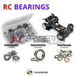 Representative image of an RCScrewZ rubber-sealed bearing kit for XRAY XB4 2017 1/10 4WD Buggy (#360004); exact bearing sizes and quantities vary by RC model.
