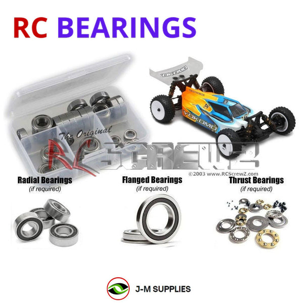 J-M SUPPLIES RC Parts Store - RCScrewZ Rubber Shielded Bearing Kit yok021r for Yokomo YZ4 Buggy 4wd 1/10th RC Car | RCX
