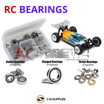 J-M SUPPLIES RC Parts Store - RCScrewZ Rubber Shielded Bearing Kit yok021r for Yokomo YZ4 Buggy 4wd 1/10th RC Car | SET