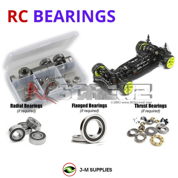 J-M SUPPLIES RC Parts Store - RCScrewZ Rubber Shielded Bearing Kit yok024r for Yokomo YRX-12 RC Car | SET