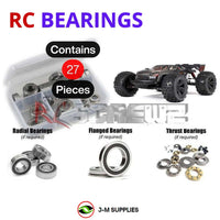 J-M SUPPLIES - RCScrewZ Rubber Shielded Bearings ara055r for Arrma Kraton 6s BLX 1/8 EXtreme Bash (#ARA8708) | RCX - 