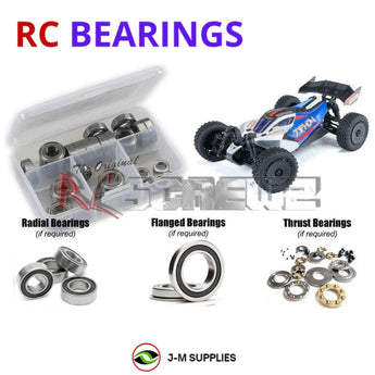 J-M SUPPLIES RC Parts Store - RCScrewZ Rubber Shielded Bearings ara056r for Arrma Typhon Grom Mega 4x4 (ARA2106) Small Buggy | PRO
