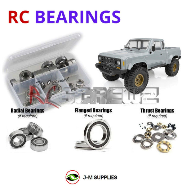 J-M SUPPLIES RC Parts Store - RCScrewZ Rubber Shielded Bearings asc101r for Associated Enduro Trail / Builders RC Car | SET