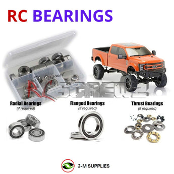 J-M SUPPLIES - RCScrewZ Rubber Shielded Bearings cen030r for CEN Racing F-250 SD DL Series (#8992/93) Truck | SET - 