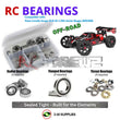 J-M SUPPLIES RC Parts Store - RCScrewZ Rubber Shielded Bearings cor021r for Team Corally Asuga XLR 6S 1/8th Series (#00488) | RCX