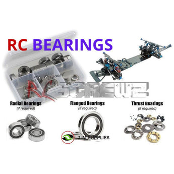 J-M SUPPLIES - RCScrewZ Rubber Shielded Bearings cus019r for Custom Works RC Patriot V2 Dragster 1/10 (#0852) | SET - 