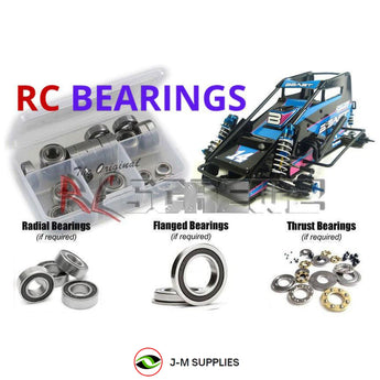 J-M SUPPLIES - RCScrewZ Rubber Shielded Bearings cus020r for Custom Works RC Beast Midget 1/10 Dirt Oval 0650 | SET - 