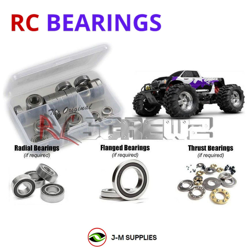 J-M SUPPLIES - RCScrewZ Rubber Shielded Bearings hpi003r for HPI Savage 21 RTR 1/8 Nitro Monster Truck (#831) | RCX - 