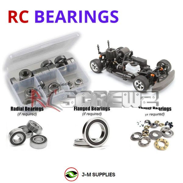 J-M SUPPLIES RC Parts Store - RCScrewZ Rubber Shielded Bearings hpi094r for HPI Nitro RS4 3 RTR EVO+ 1/10 Touring (#105936) | UPG
