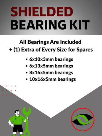 J-M SUPPLIES RC Parts Store - RCScrewZ Metal Shielded Bearing Kit hpi099b for HPI Racing Savage XL 5.9 GTXL-6 1/8 Nitro 4WD Monster Truck (#160102, HPI160102) | UPG