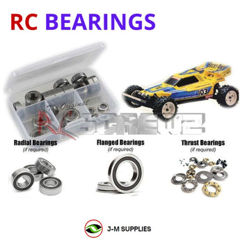 J-M SUPPLIES - RCScrewZ Rubber Shielded Bearings kyo010r for Kyosho Rocky 4wd 1/10 #3101 / Vintage | SET - 
