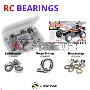 J-M SUPPLIES - RCScrewZ Rubber Shielded Bearings kyo165r for Kyosho Outlaw Ultima Truck 1/10 (Vintage/#3166) | SET - 