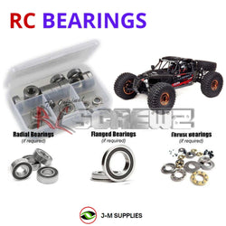 J-M SUPPLIES - RCScrewZ Rubber Shielded Bearings los120r for Losi Lasernut U4 2.2 1/10 4WD Racer (#LOS03028) | RCX - 