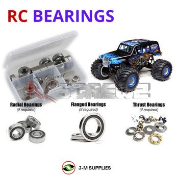 J-M SUPPLIES - RCScrewZ Rubber Shielded Bearings los137r for Losi LMT 4X4 Solid Axle Monster RTR #LOS04021 | SET - 