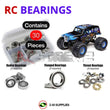 J-M SUPPLIES - RCScrewZ Rubber Shielded Bearings los137r for Losi LMT 4X4 Solid Axle Monster RTR #LOS04021 | SET - 