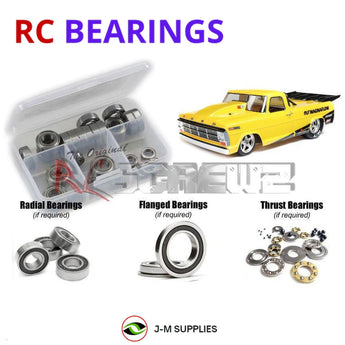 J-M SUPPLIES - RCScrewZ Rubber Shielded Bearings los139r for Losi 1968 Ford F100 22S 2WD Drag Truck LOS03045 | SET - 